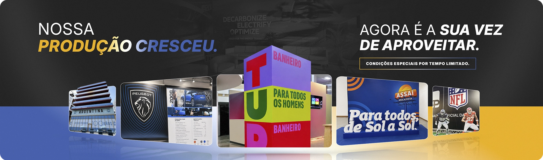 Nossa produção cresceu