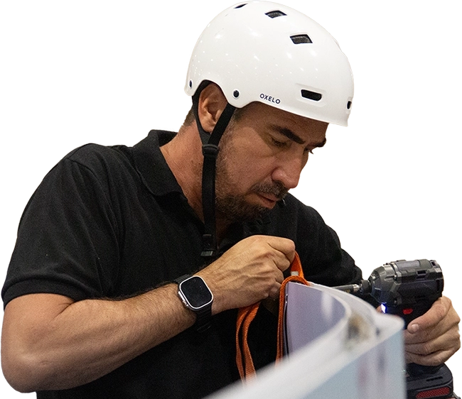 Profissional trabalhando